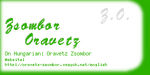 zsombor oravetz business card